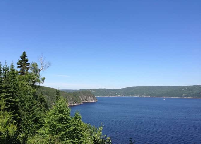 le célèbre fjord du Saguenay
