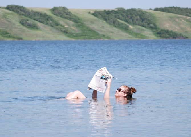 Le lac Petit-Manitou en Saskatchewan